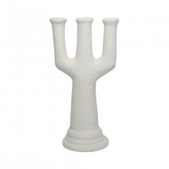 CANDLE HOLDER O COUNTRY CERAMICS WHITE 